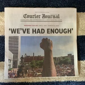 Breonna Taylor Newspaper BLM Louisville